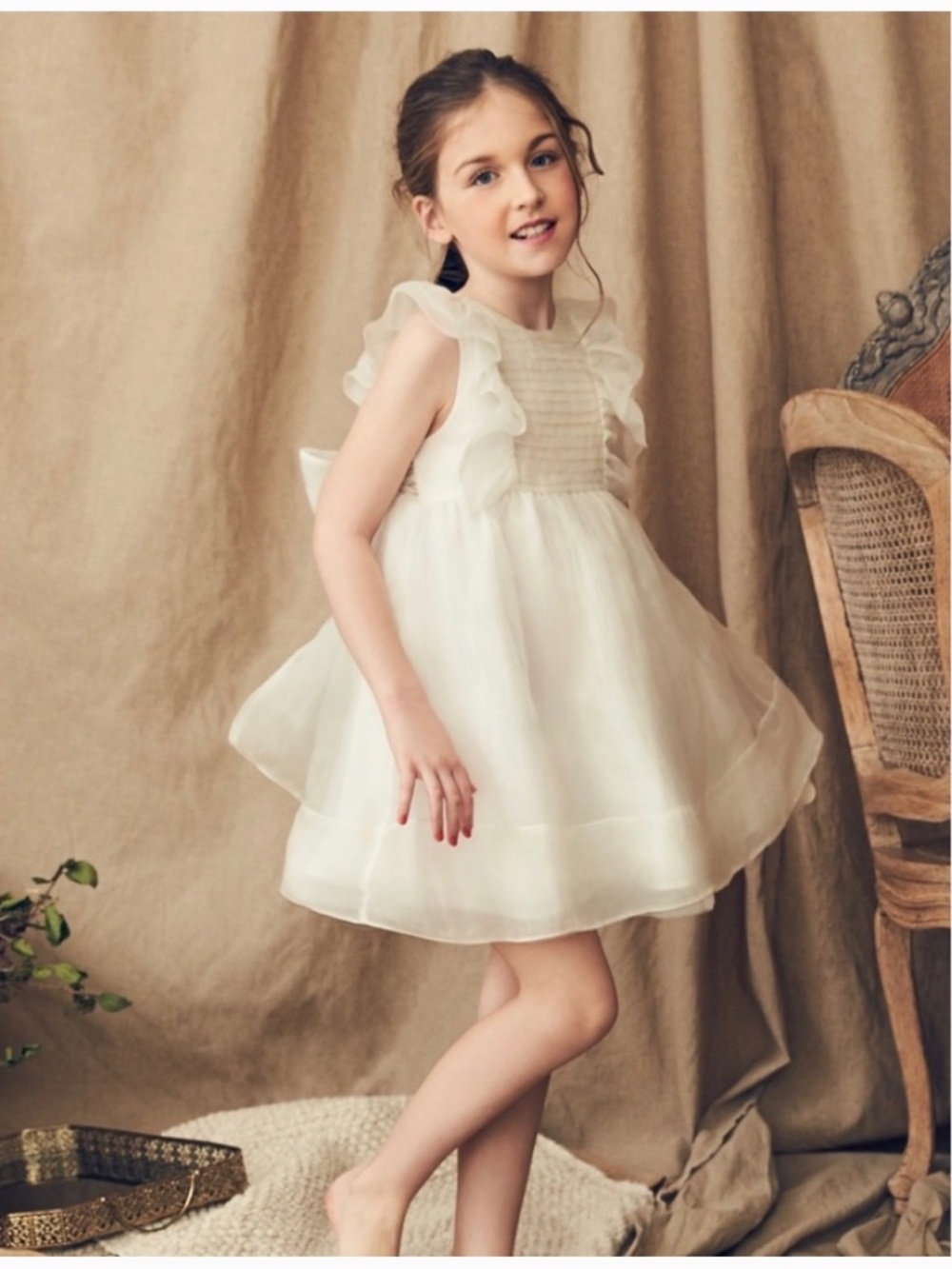 Nellystella Mae Silk girls dress
